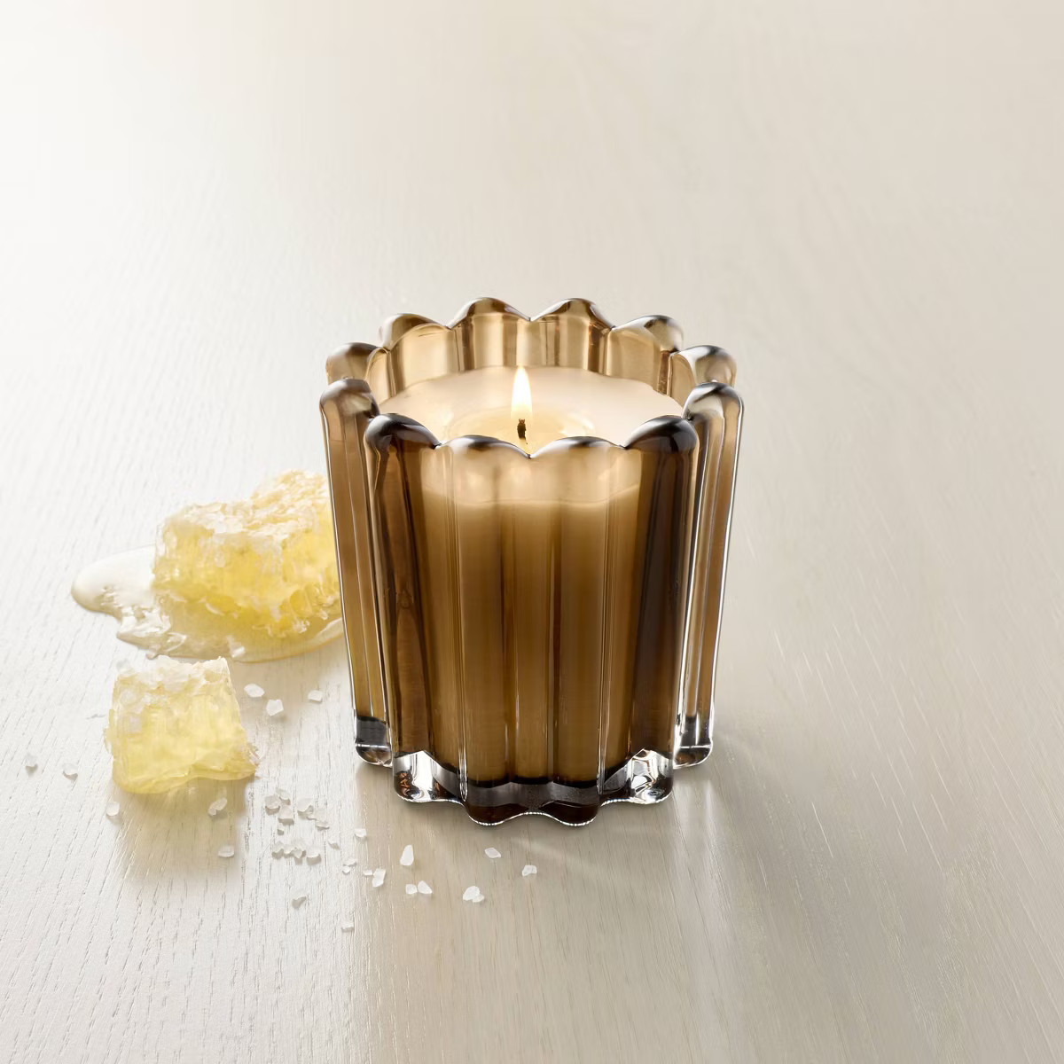 Seasonal Ribbed Glass Jar Candle 7oz - Hearth & Hand™ with Magnolia | Target