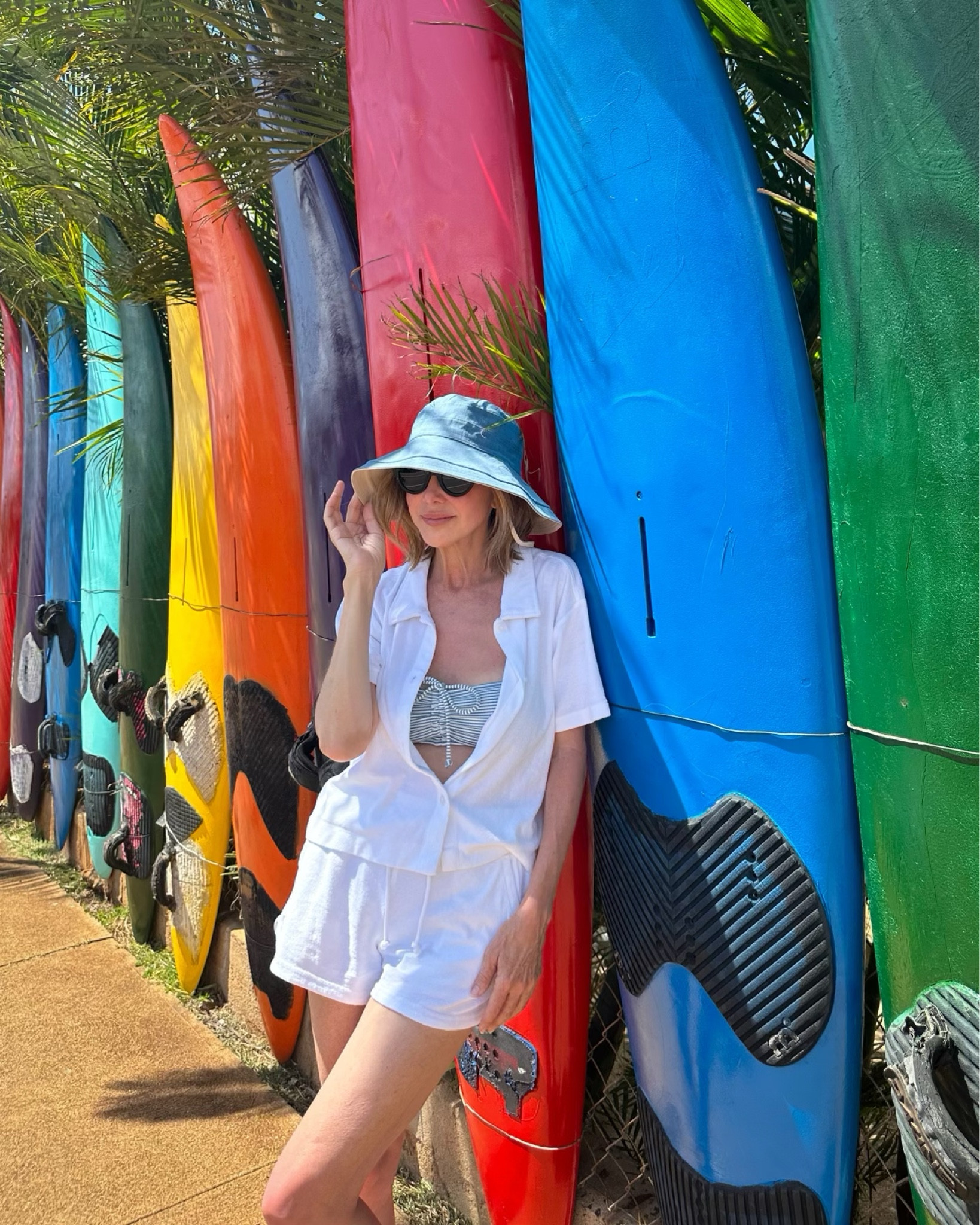 Love a terrycloth set! Paired this with the cutest seersucker bikini from Loft! Hat from solbari.

#LTKSeasonal #LTKswim #LTKtravel