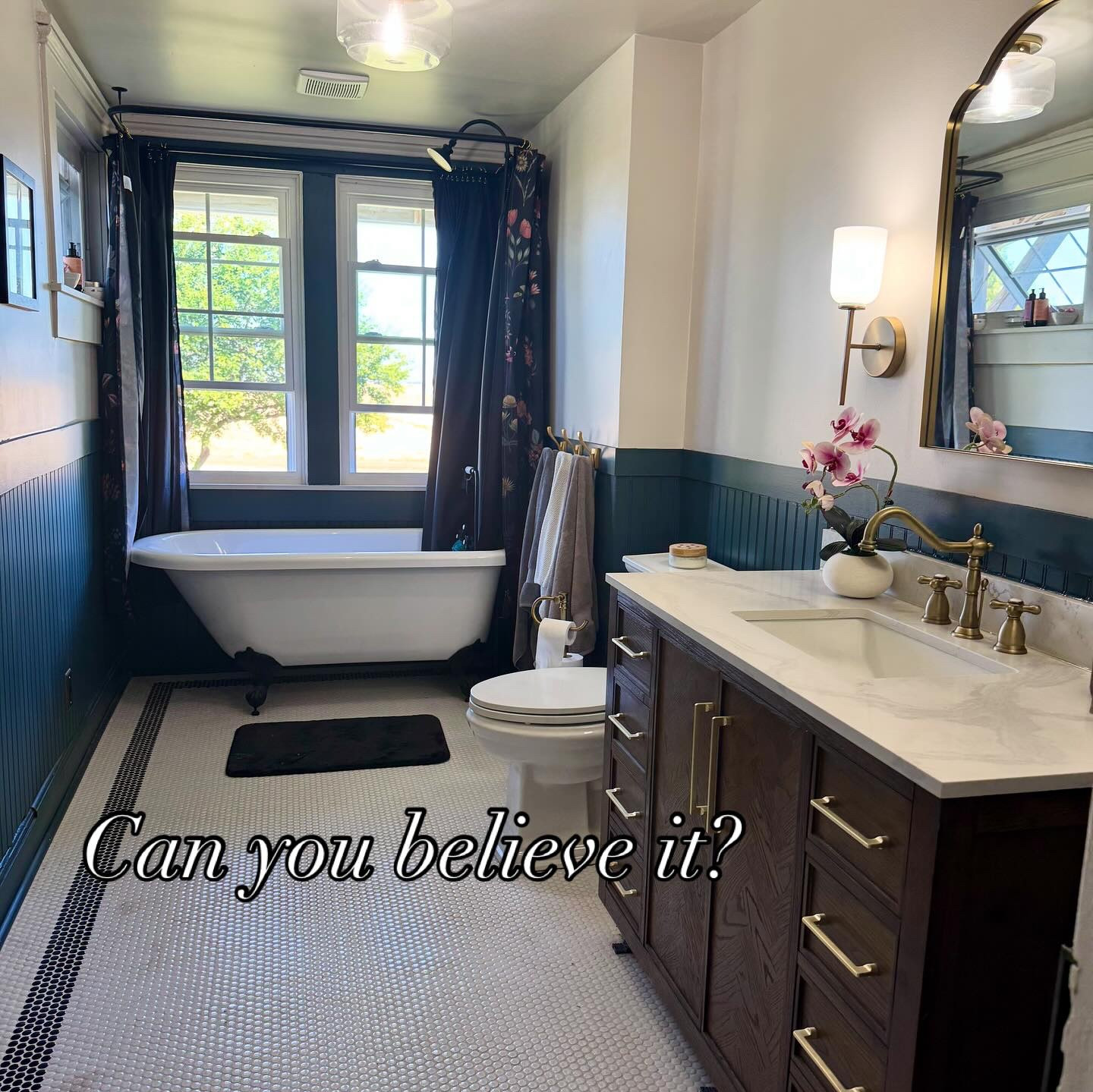 One year ago today… 

Clark was tearing down the chimney that was in the bathroom! 🤯😳

That was a ton of hard work and effort. But the results?! Worth it 🥰

Let’s ignore the cat hair though 😉

#BathroomRemodel #OldHouseRestoration #HistoricHome #BathroomGlowUp #DIYRenovation #BeforeAndAfter #HomeRenovation #RestorationJourney #HotMessAndIronman #DreamBathroom

#LTKHome