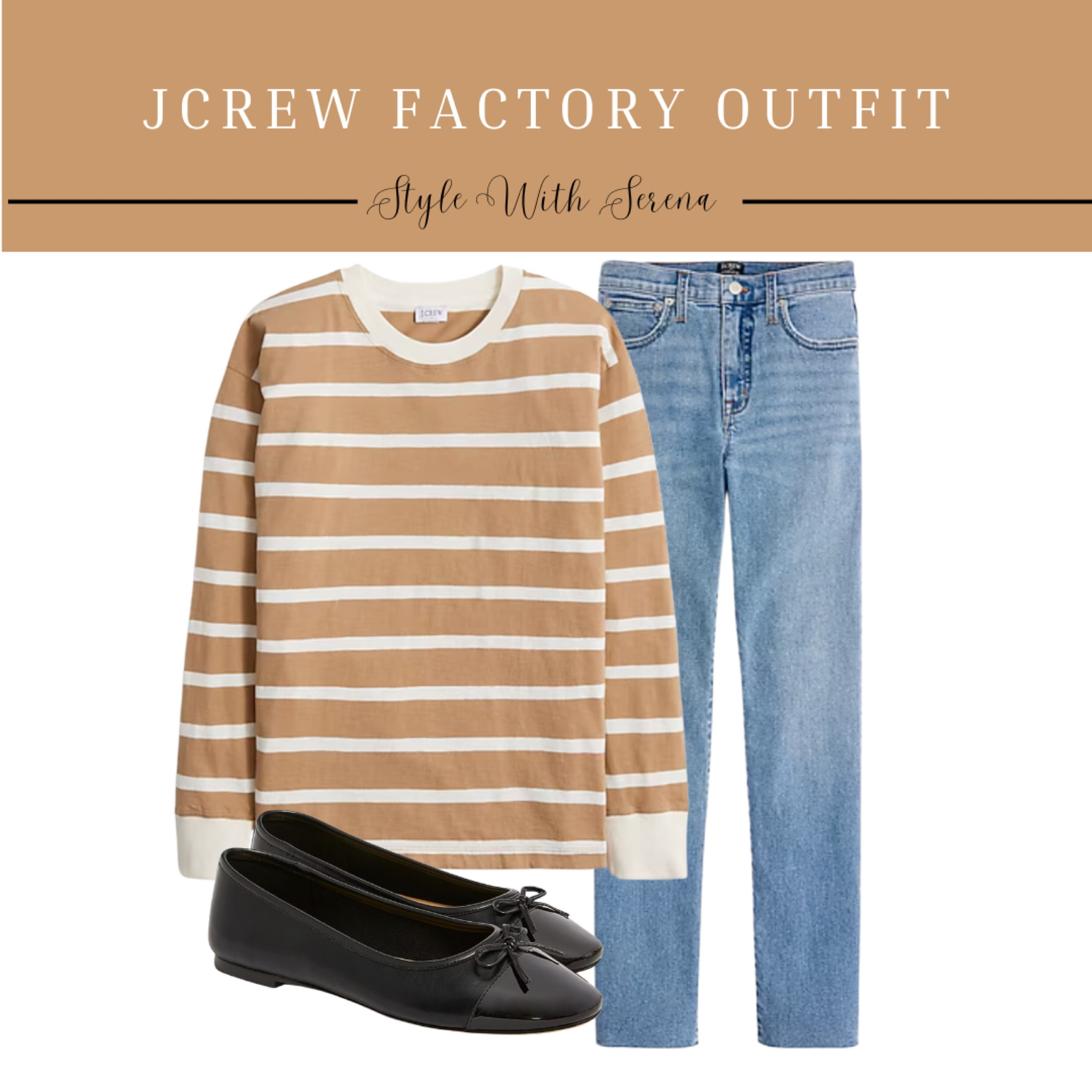 Jcrew factory, Jcrew style, Jcrew factory sale, causal outfit, long sleeve tee, flats, jeans, denim 

#LTKSaleAlert #LTKFindsUnder50 #LTKOver40