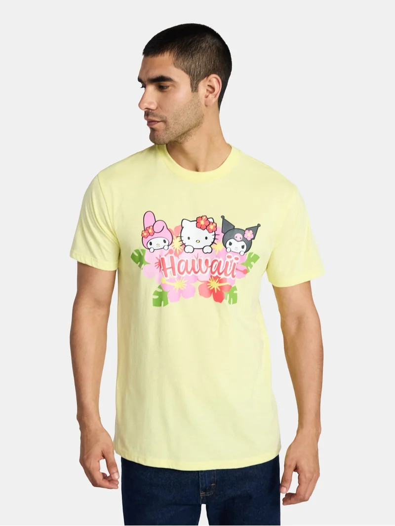 Hello Kitty x Hawaii Men's and Big Men's Graphic Tee, Sizes XS-3XL | Walmart (US)