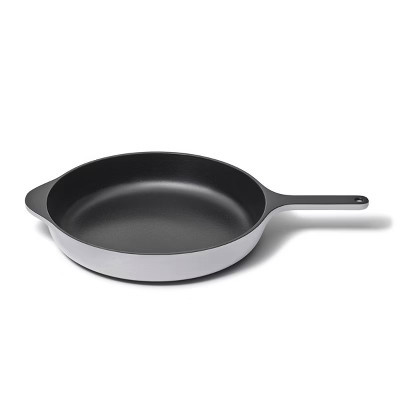 Caraway Home Enameled Cast Iron Large Skillet Gray | Target