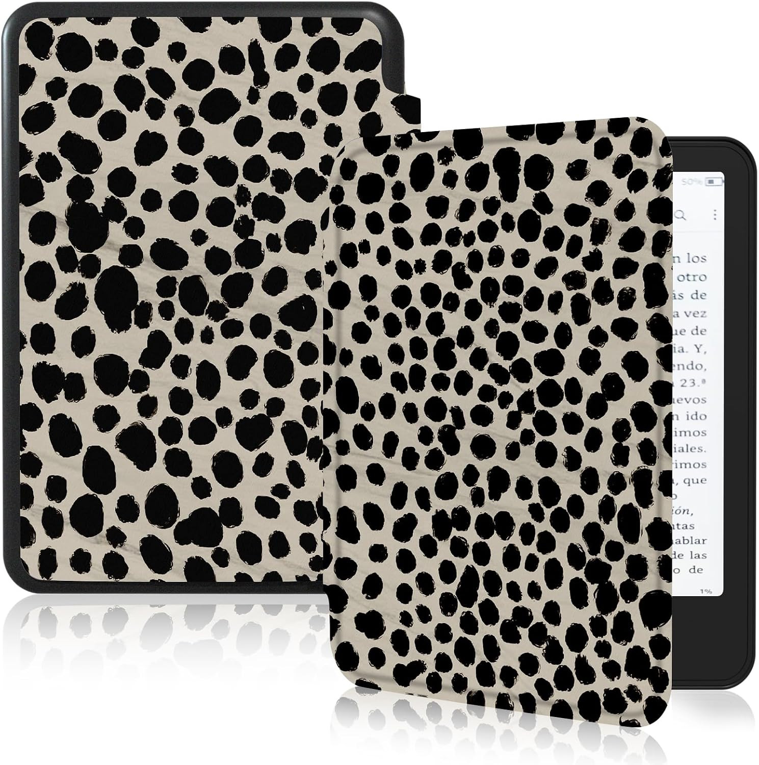 MOROCK Slim Case for 6" Kindle 11th Gen 2024/2022, Khaki Leopard Print | Amazon (US)