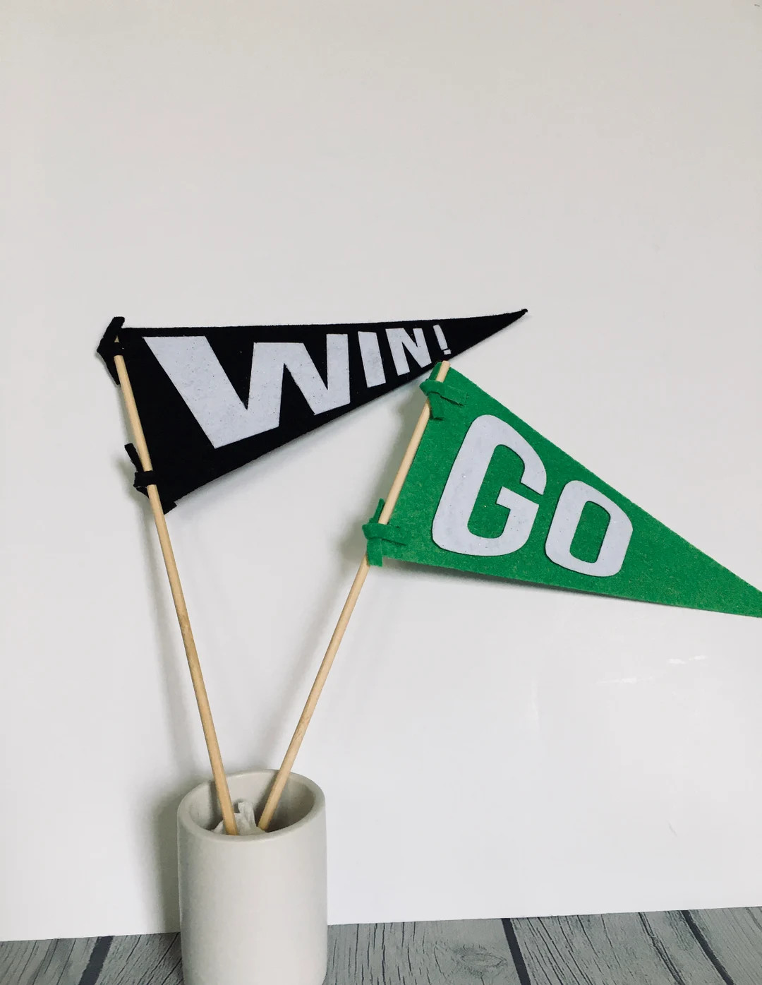 Pennant Centerpiece, Sports Centerpiece, Tailgate, Tailgate Pennant, Sports Party Decorations - E... | Etsy (US)