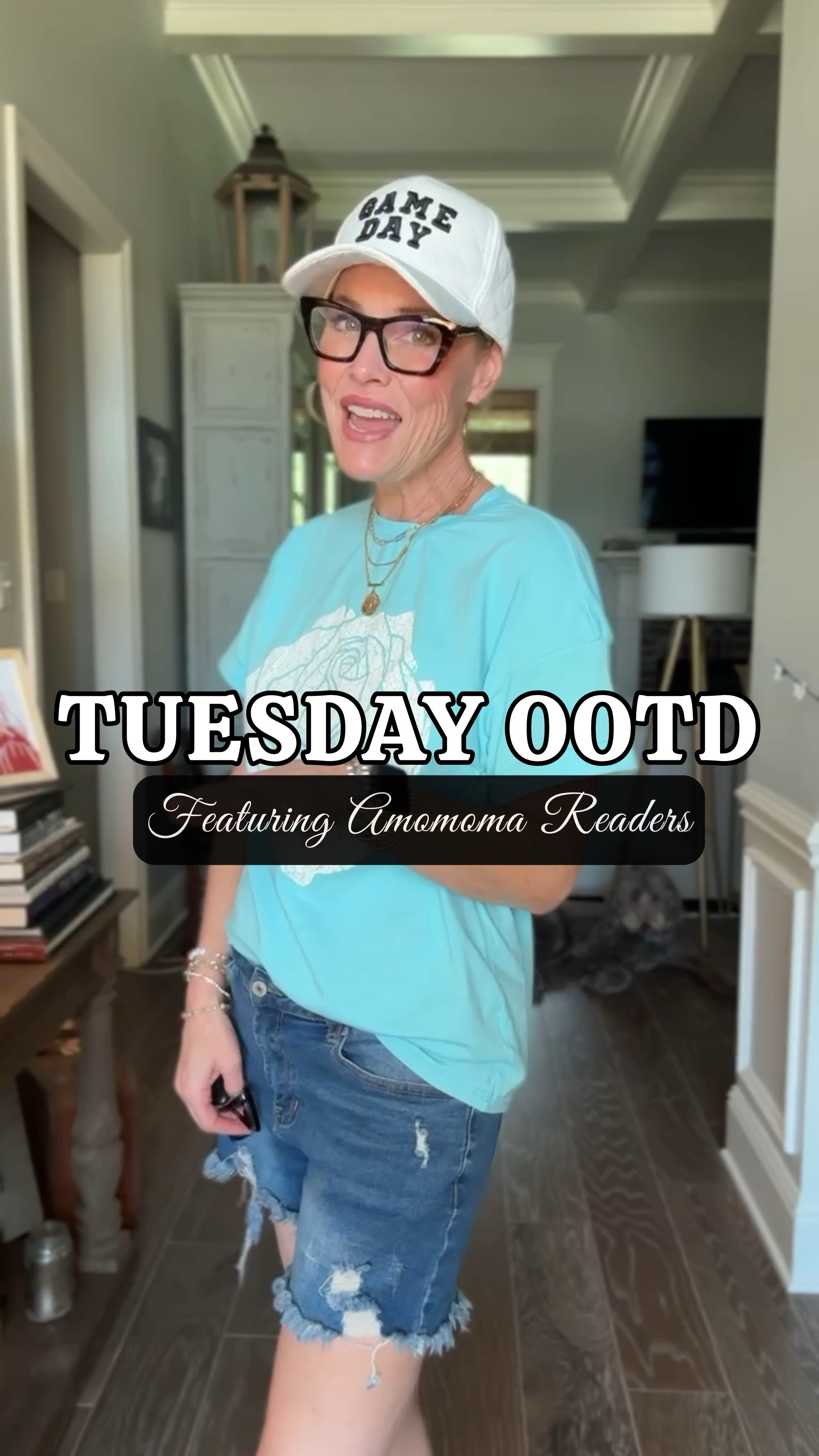 Today’s OOTD is all about comfort and style for my laid-back day, and I’m loving how it all came together! Most of this outfit is from Amazon, making it super affordable and easy to recreate. My floral graphic tee and denim cutoff shorts are perfect for those casual days, and I’ve accessorized with some fun necklaces, earrings, and an Apple Watch band—all Amazon finds. 

My new Adidas sneakers are quickly becoming a fall favorite, thanks to the subtle leopard print details. If you’re curious about the fall leopard print trend but don’t want to go all in, these are the perfect way to ease into it. 🐆 And while my game day hat from Avara is sadly out of stock, I’ve linked two similar options from Amazon and Etsy that are just as cute and versatile for cheering on your favorite team this football season. 🎉

Hope everyone has an amazing Tuesday! How do you like to style your casual days?



#LTKVideo #LTKFindsUnder50 #LTKOver40