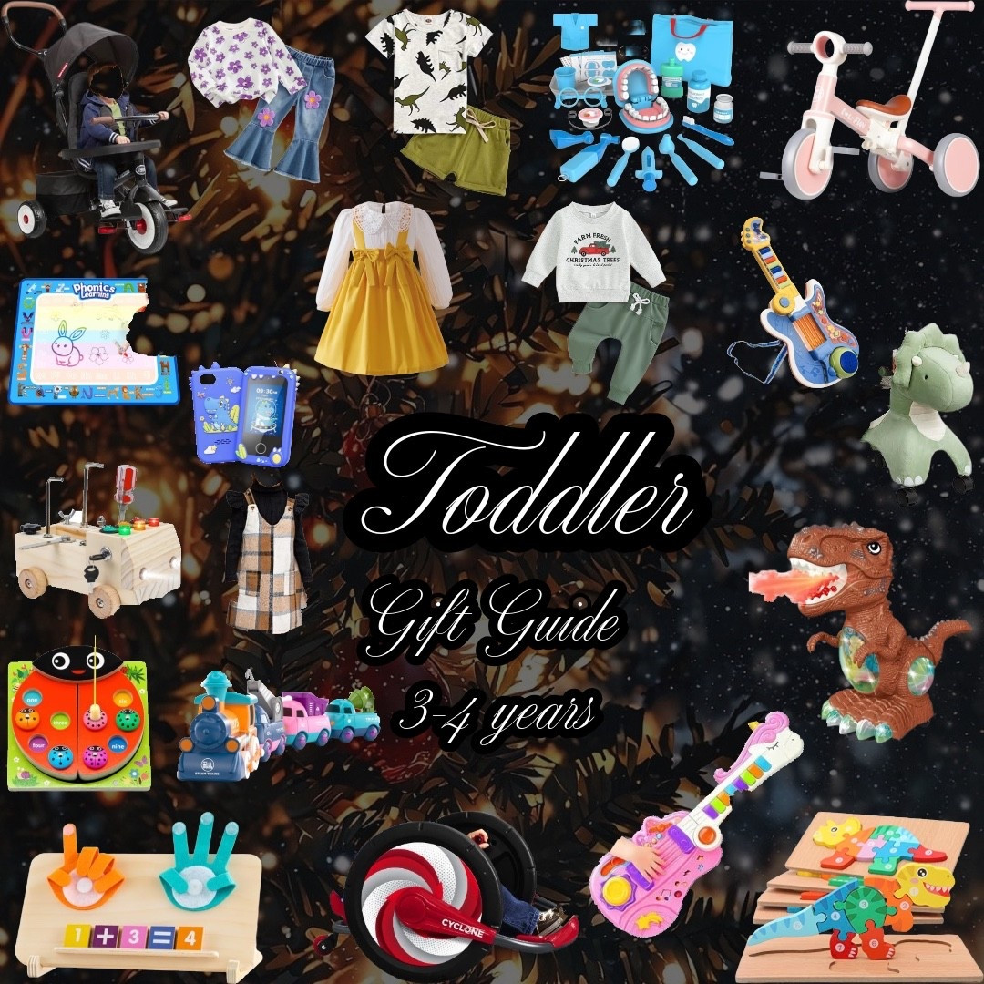 Toddler | Toddler gift guide | toddler 3 - 4 years old gift guide | toddler Christmas gifts | toddler Christmas gift guide | toddler essentials | gifts for toddlers | Christmas gifts for toddlers age 3-4 years old 

#LTKGiftGuide #LTKCyberWeek #LTKHoliday
