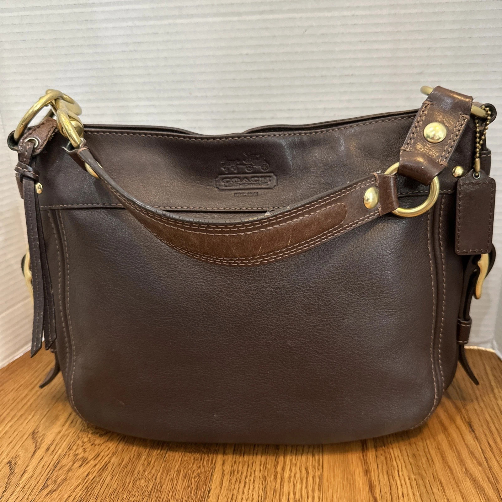 Coach Vintage Zoe Hobo Leather Shoulder Bag | eBay US