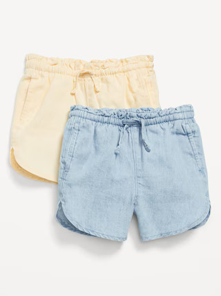 Dolphin-Hem Shorts 2-Pack for Toddler Girls | Old Navy (US)