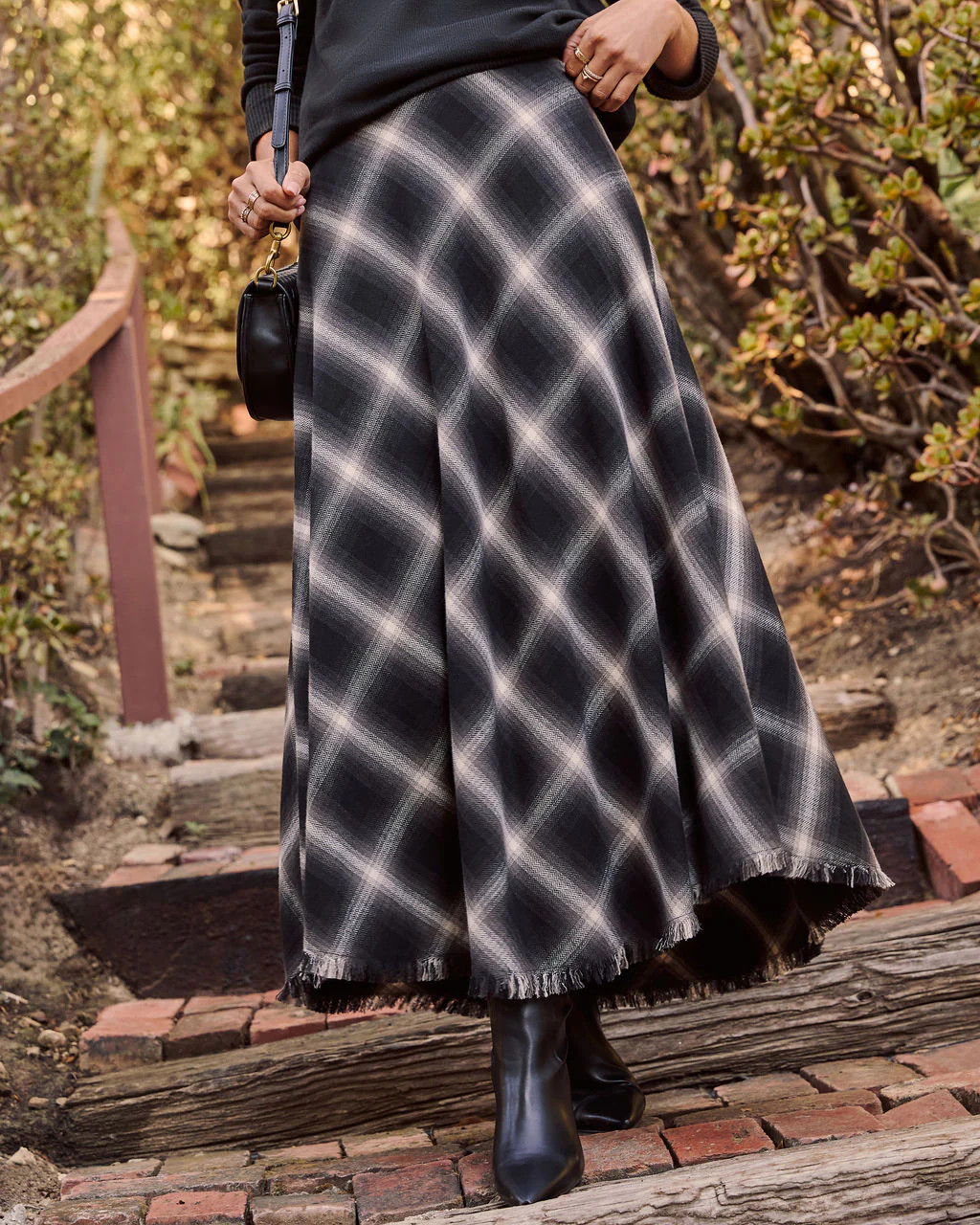 Woodland Plaid Midi Skirt | VICI