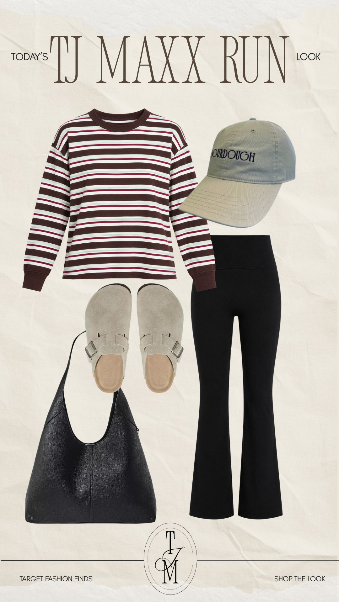 The kind of outfit you throw on for a quick TJ Maxx run and somehow end up wearing all day 😂 Striped long sleeve, comfy flares, clogs + an easy shoulder bag!
fall outfits women over 50, wedding guest dress summer, fall wedding guest dresses, fall dresses, date night outfits, country concert outfits, fall decor, fall fashion hauls, business casual workwear, concert outfit ideas
 

 #LTKdayinmylife #LTKootd #LTKSeasonal