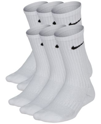 Big Kids' Cushioned Crew Socks, 6 Pairs | Macy's