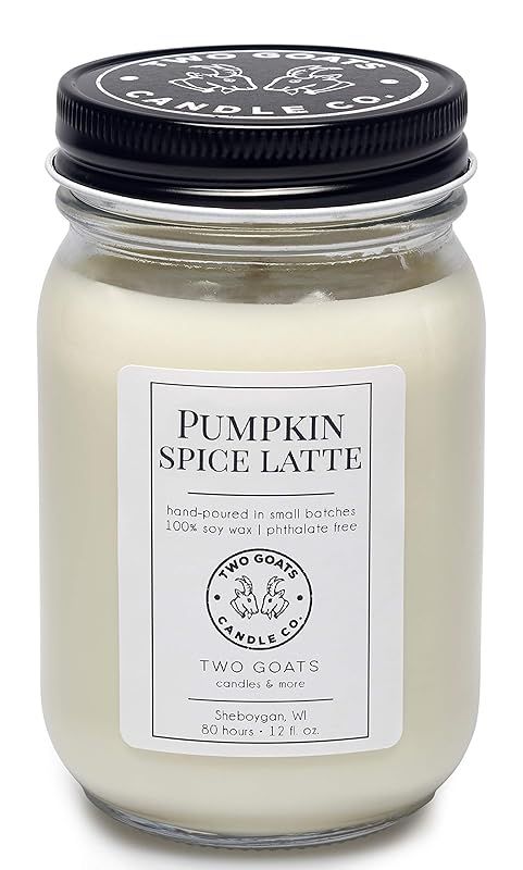 Pumpkin Spice Latte Scented Soy Candle | Hand Poured in the USA | 12 oz. | Amazon (US)