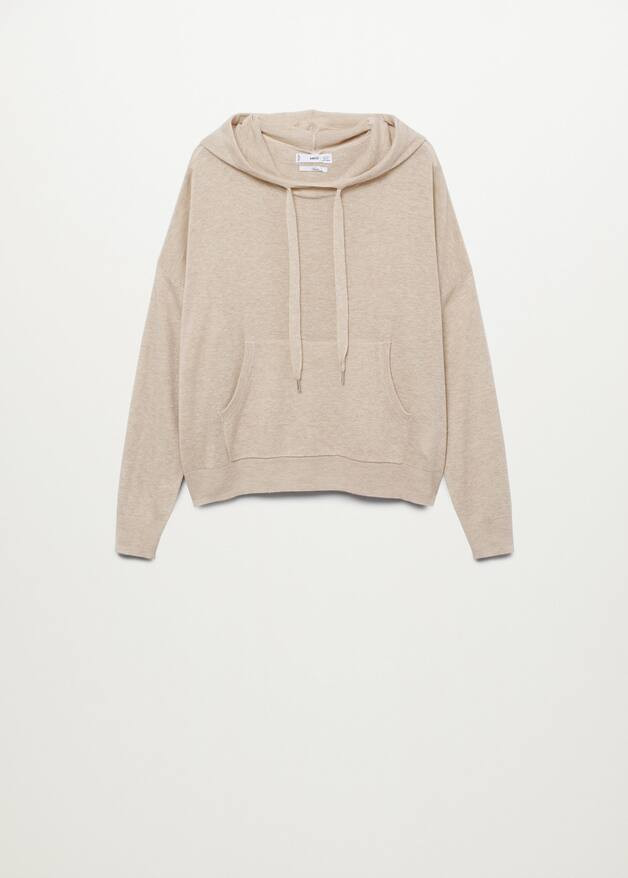 Hooded knit sweater | MANGO (US)