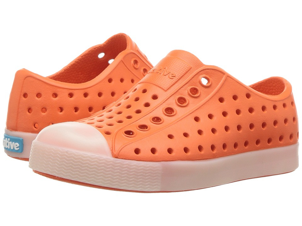 Native Kids Shoes - Jefferson Glow (Toddler/Little Kid) (La Flame Orange Glow) Kids Shoes | Zappos