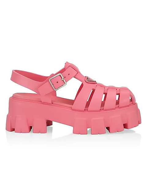 Rubber Cage Platform Sandals | Saks Fifth Avenue