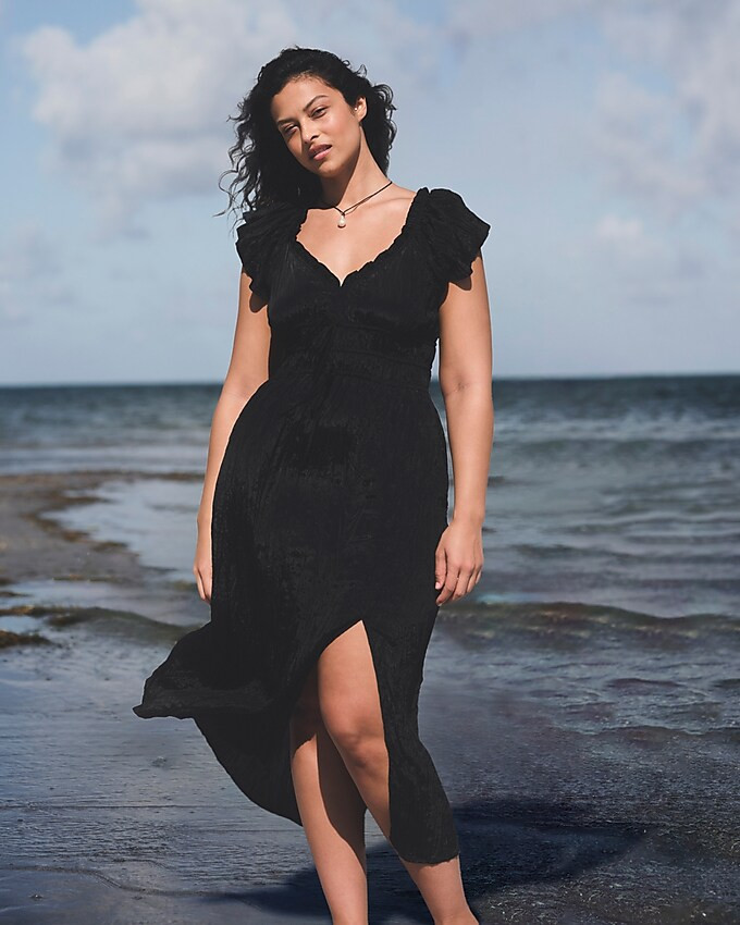 Palermo dress in viscose-blend crinkle | J. Crew US