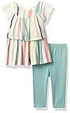 Jessica Simpson Baby 2 pcs. Set, Multi/Aqua Haze Stripe, 0-3M | Amazon (US)