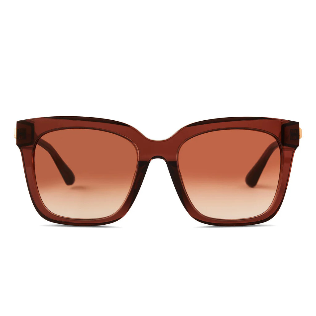 COLOR: deep amber   terracotta gradient sunglasses | DIFF Eyewear