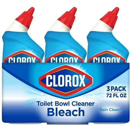 Clorox Toilet Bowl Cleaner with Bleach Rain Clean - 24 Ounces 3 Pack | Walmart (US)