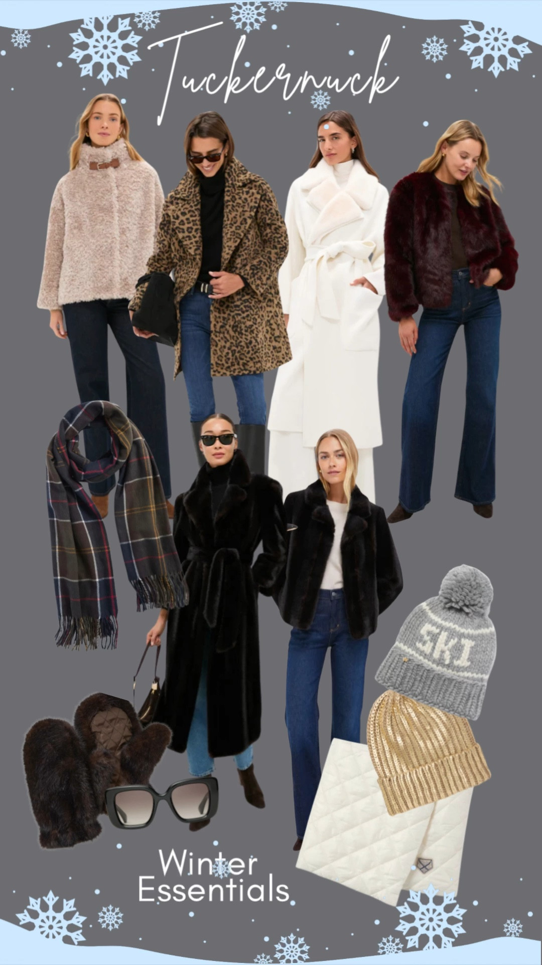 Your official guide to staying warm and stylish this winter! ❄️ 

These Tuckernuck Winter Essentials are perfect for dressing up jeans and boots. I’m loving the versatility of the black maxi fur and the pop of the rich wine jacket. Which look is your favorite? Tap the link to shop these must-have layers and accessories!

#12daysofltk #wintercoats #tuckernuck

#LTKHoliday #LTKGiftGuide #LTKSaleAlert