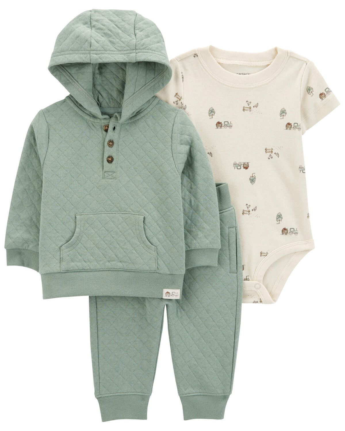 Baby 3-Piece Quilted Little Cardigan Set - Carter's | Carter's | Carter's Inc