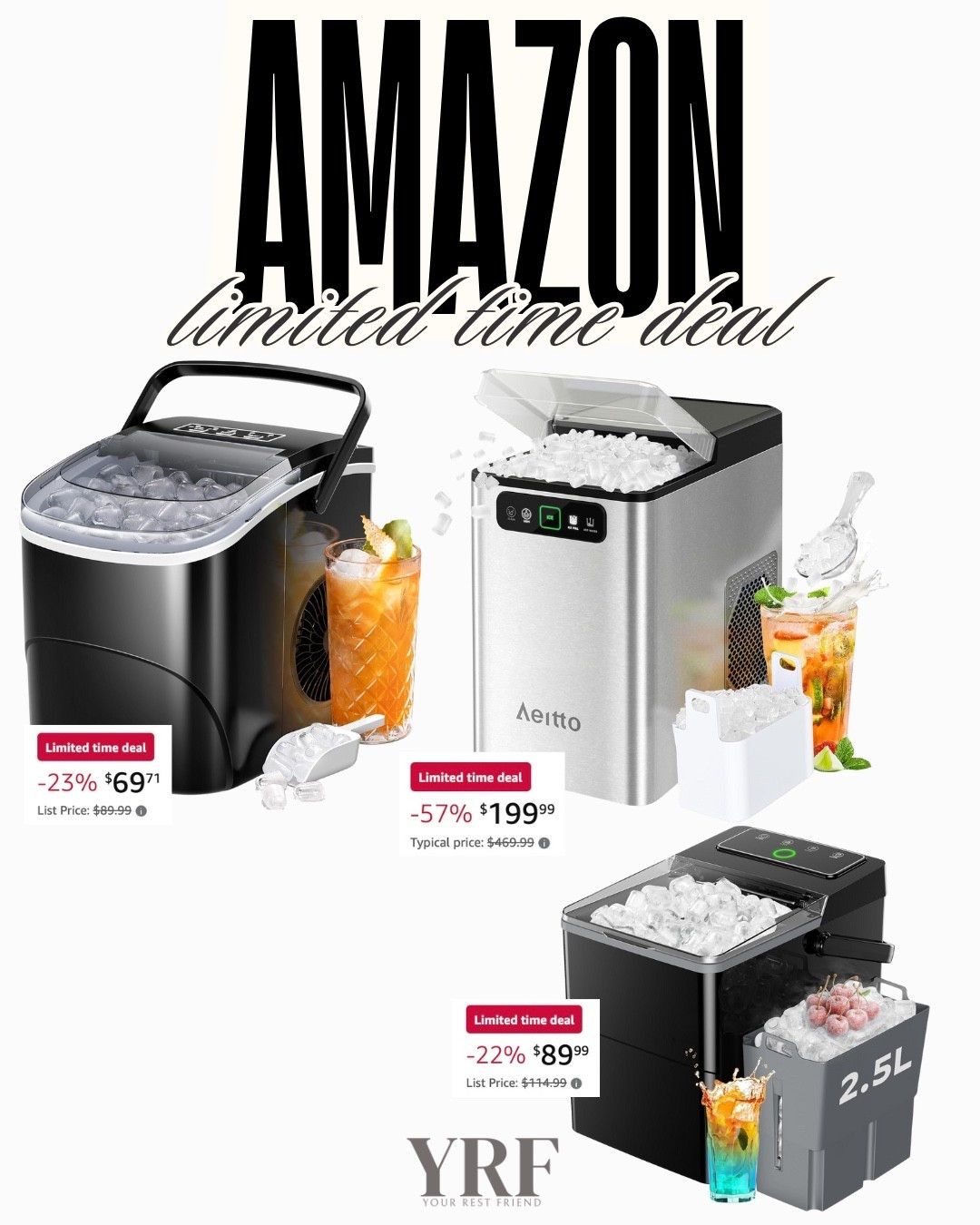 Limited-time deal on Amazon. This countertop ice maker is compact, fast, and perfect for kitchens, home bars, or entertaining. A must-have for ice lovers and everyday convenience.

#AmazonFinds #AmazonDeals #LTKFinds #LTKDeals #LTKHome #KitchenAppliances #HomeEssentials #CountertopIceMaker #AmazonMustHaves #KitchenFinds #HomeBar #LTKKitchen #LTKPrimeFinds #ApplianceDeals


#LTKSaleAlert #LTKHome