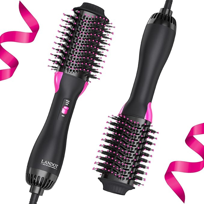 Hair Dryer Brush Blow Out Brush - Hot Air Styler and Volumizer for Smooth, Frizz-Free Results - 6... | Amazon (US)