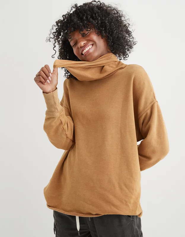 Aerie Fleece Turtleneck | American Eagle Outfitters (US & CA)