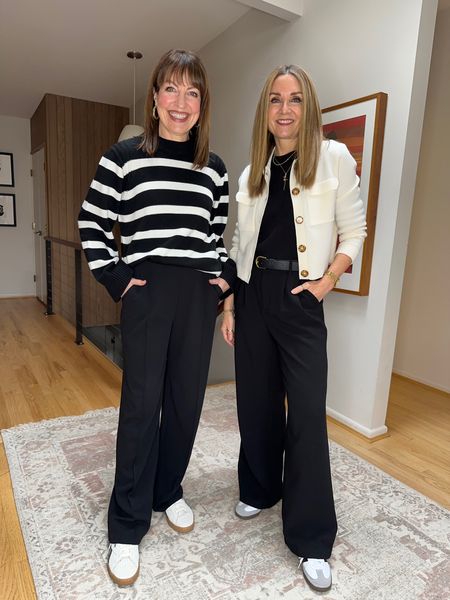 Affordable black trousers! Krista is wearing a small in the H&M style and I’m in a medium in the Kohl’s style. Great for business casual workwear outfits !

#LTKstyletip #LTKfindsunder50 #LTKworkwear