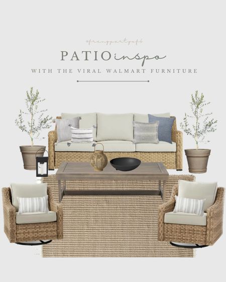Patio inspiration with the viral Walmart patio furniture set! I’ve had a few people ask what coffee table and/or accessories to pair with this set, well here it is! This coffee table is on sale and such a good price. These planters are also 62% off!

Patio furniture, patio sofa, outdoor coffee table, outdoor rug, pillows

#LTKSeasonal #LTKsalealert #LTKhome