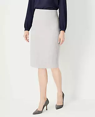 The High Waist Seamed Pencil Skirt in Bi-Stretch | Ann Taylor (US)
