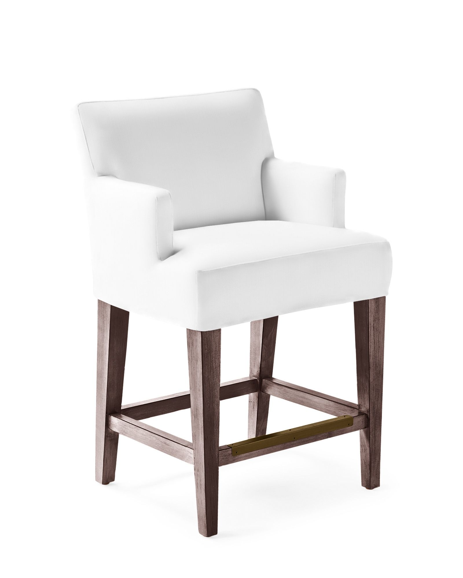 Ross Armed Counter Stool - Slipcovered | Serena and Lily