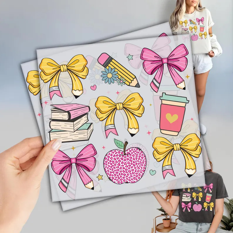 Coquette Teacher DTF, Ready to Press DTF Transfers, Back to School Dtf, Gift for Teacher, Kinderg... | Etsy (US)