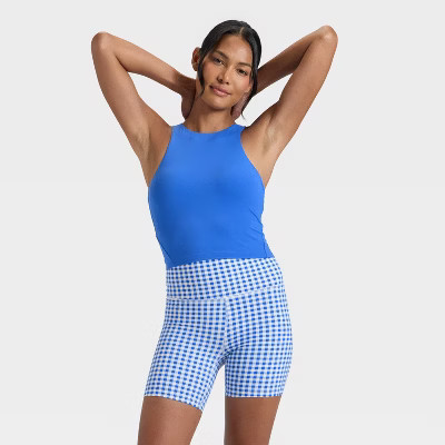 Women's Everyday Soft High Neck Cropped Support Tank Top - All In Motion™ | Target