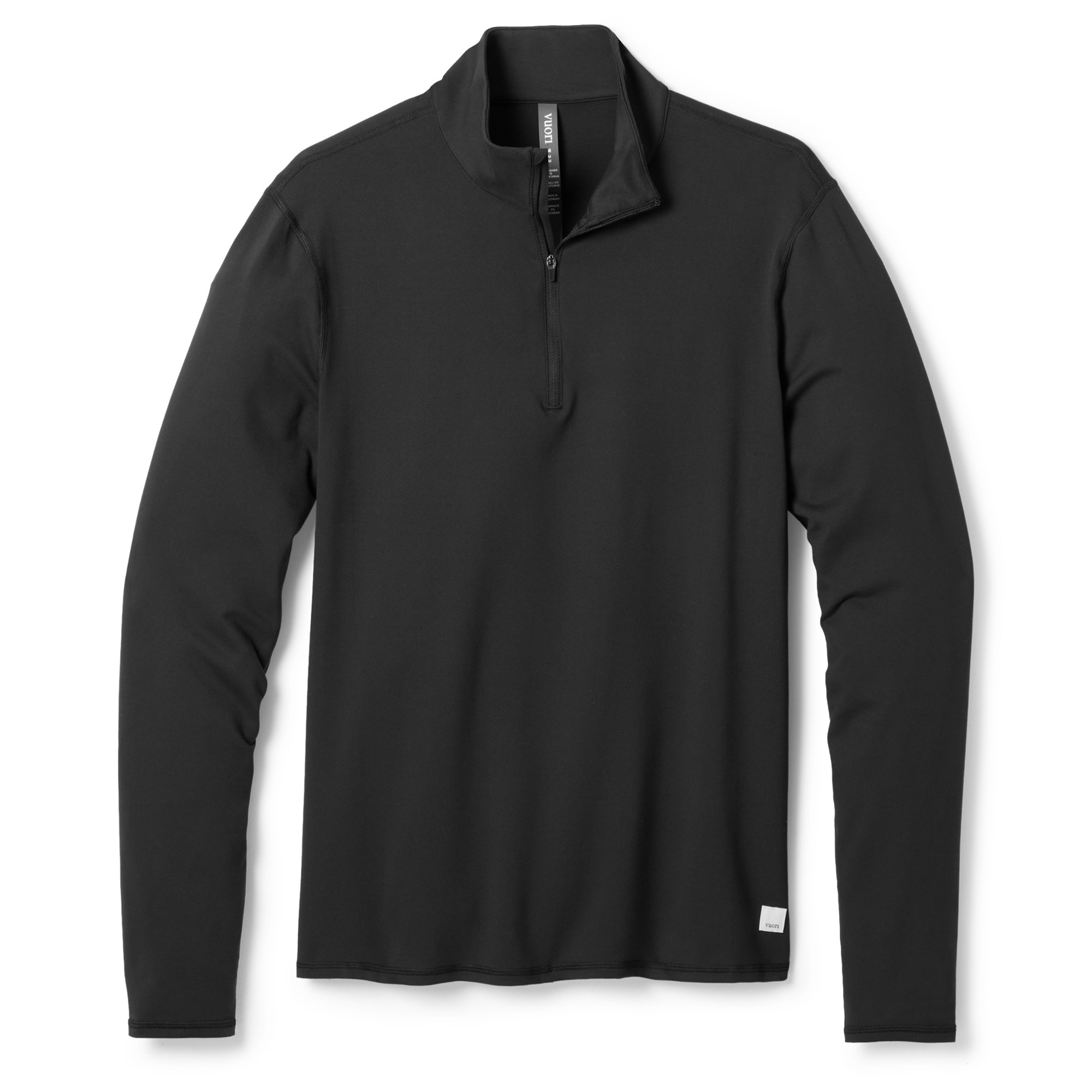 Vuori Men's Ponto Half-Zip Mock-Neck Shirt  Black L | REI