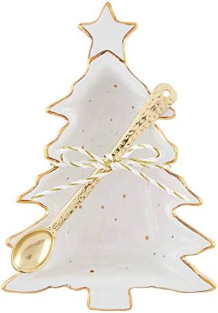 Mud Pie Dip Cup Set, Tree 6.5" x 4.75" White and Gold, 48500157T | Amazon (US)