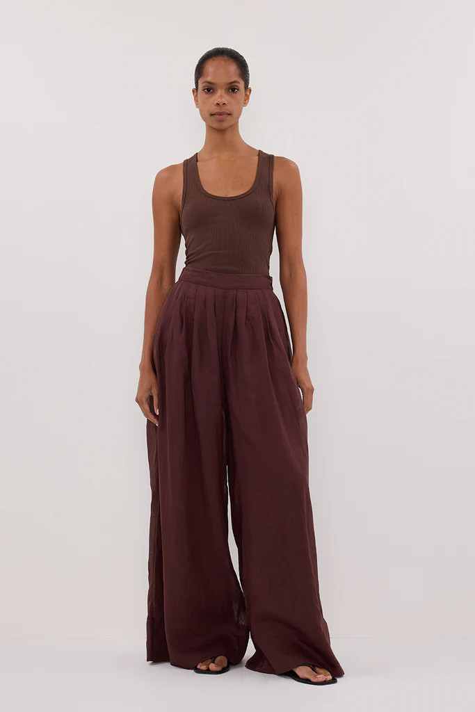 CARMEL WALNUT RAMIE PANT | DISSH