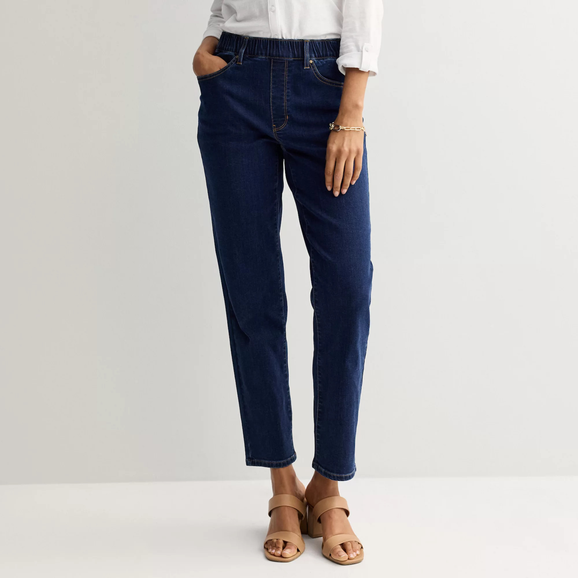 Women's Croft & Barrow® Modern Denim Straight Leg Jeans | Kohl's