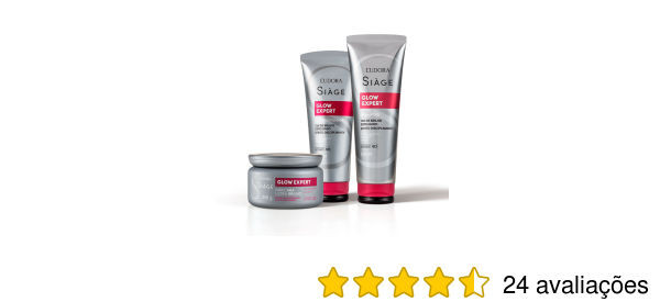 Combo Siàge Glow Expert: Shampoo 250ml + Condicionador 200ml + Máscara Capilar 250g | Eudora | Eudora (BR)