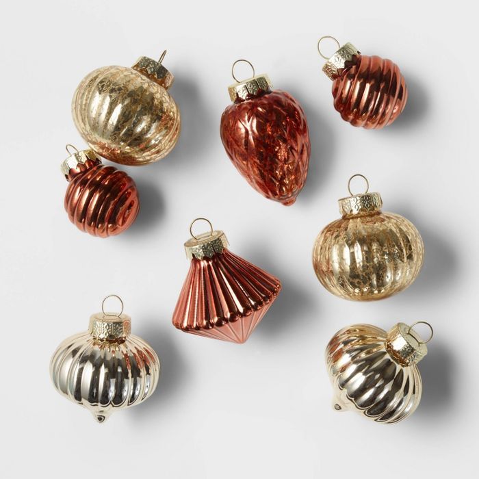 8ct Vase Filler Glass Christmas Ornament Set Metallics - Wondershop&#8482; | Target