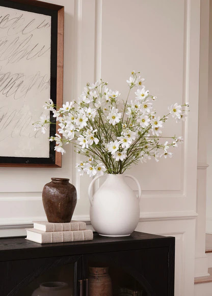 White Artificial Cosmo Daisy Flower - 37" | Afloral