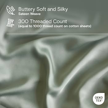 DOZ Sheet Set, 100% Viscose derived from Bamboo, Organically Grown, Buttery Soft, Cooling Sheets,... | Amazon (US)