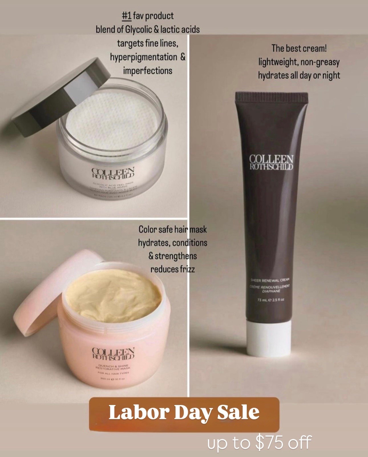 Our favorite skincare is on sale!! Up to $75 off. Colleen Rothschild

#LTKdayinmylife #LTKOver40 #LTKSaleAlert