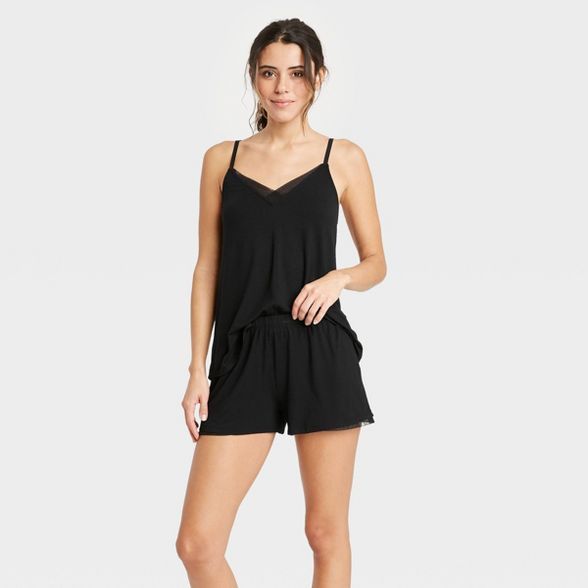 Women's Beautifully Soft Cami and Shorts Pajama Set - Stars Above™ Black | Target