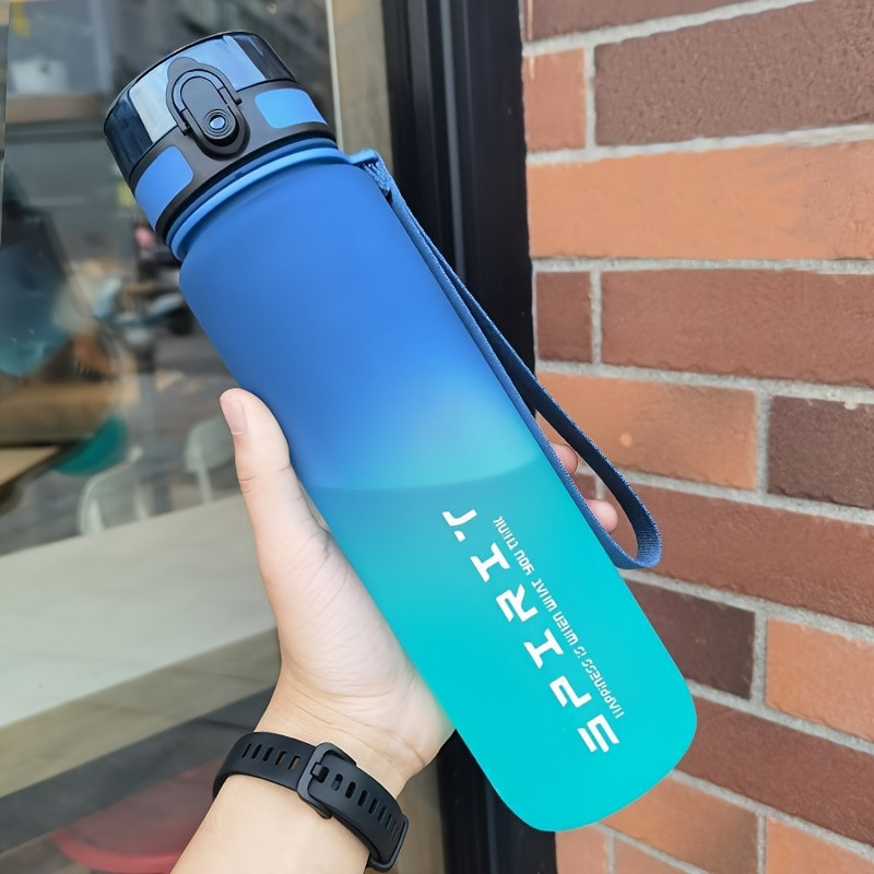 TEMU 1pc 32oz Motivational Bottle With Time Marker - Leakproof, Bpa-free Copolyester, Fast , Wide Mouth - Ideal For Fitness & Outdoor Activities, Gradient, Motivational Water Bottle | Temu Affiliate Program