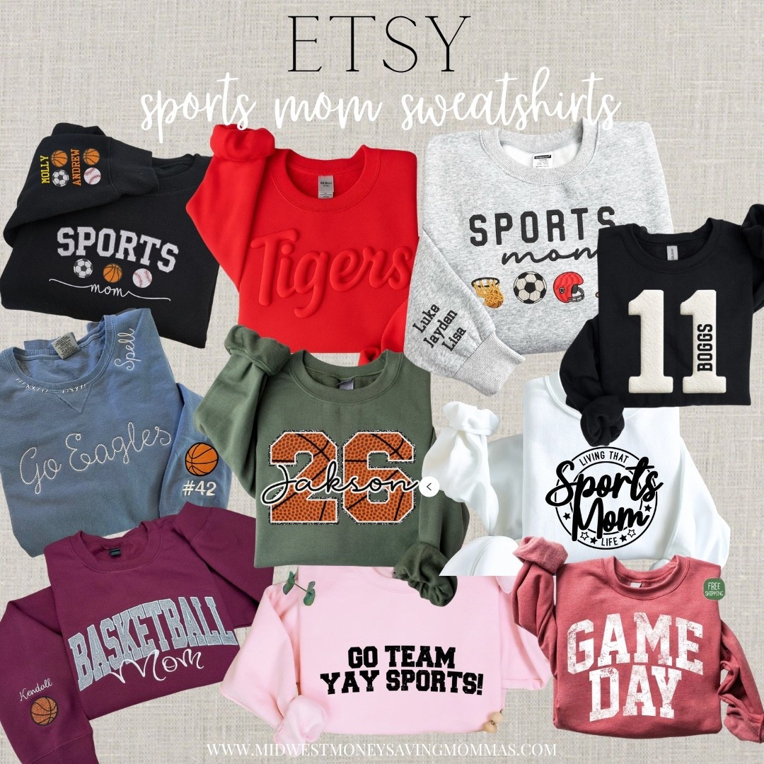 Sports mom sweatshirts @Etsy 

Sports mom  mom outfit  game day 

#LTKmomlife #LTKgrwm #LTKootd