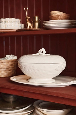 Oak Leaf Stoneware Tureen | Anthropologie (US)