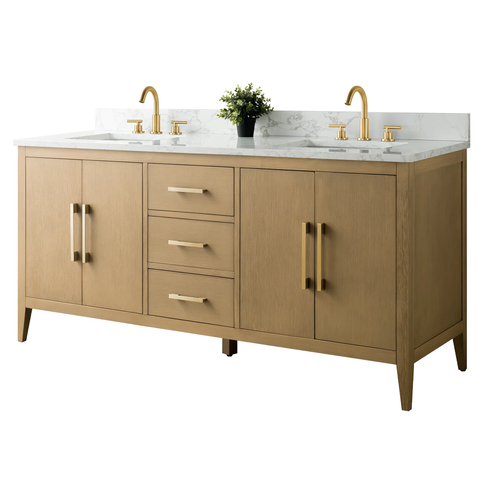 Vanity Art 72'' Double Bathroom Vanity with Engineered Marble Top & Reviews | Wayfair | Wayfair North America