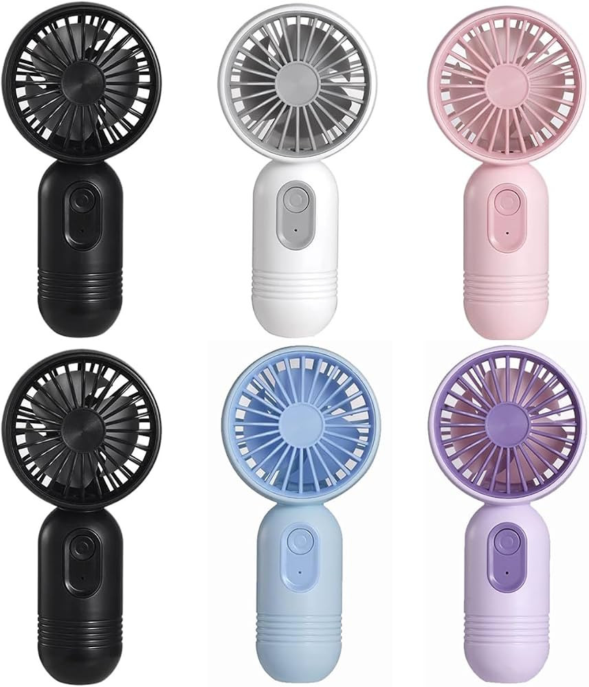 JODNO Mini Portable Fan 6 Pack, Cute Handheld Battery Operated Lightweight Small Personal Fans wi... | Amazon (US)