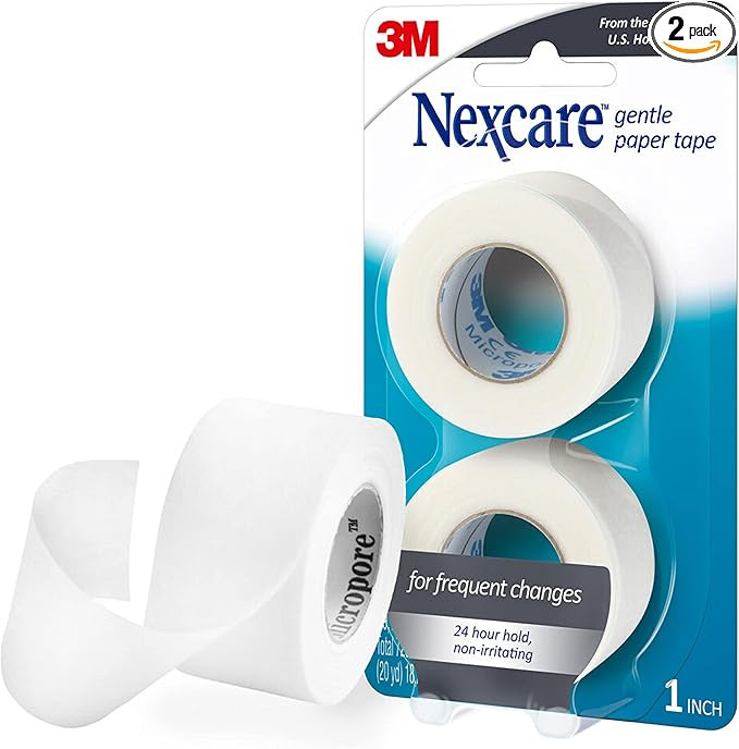 Nexcare Gentle Paper Tape, Medical Paper Tape, Secures Dressings and Lifts Away Gently - 1 In x 1... | Amazon (US)
